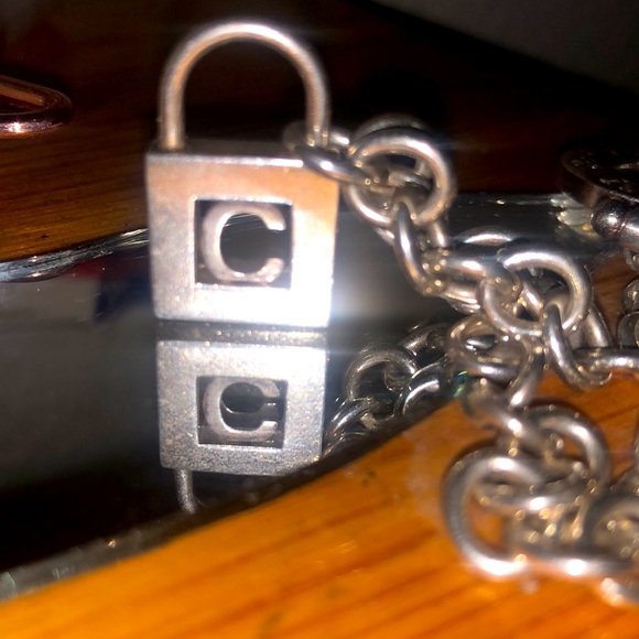 Tiffany & Co Sterling Silver Chain Bracelet. Very Clean, Very Real, for name “C” - Picture 7 of 9